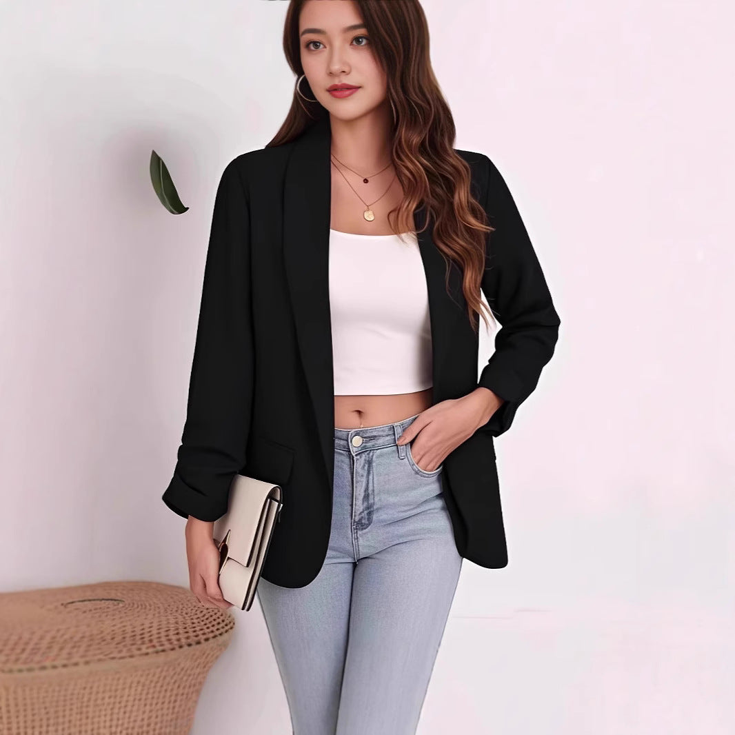 Damen Eleganter Blazer mit lässigem Schnitt und praktischen Taschen Stalluxe