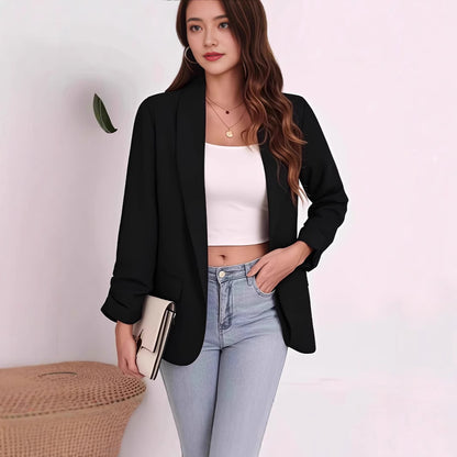 Damen Eleganter Blazer mit lässigem Schnitt und praktischen Taschen Stalluxe