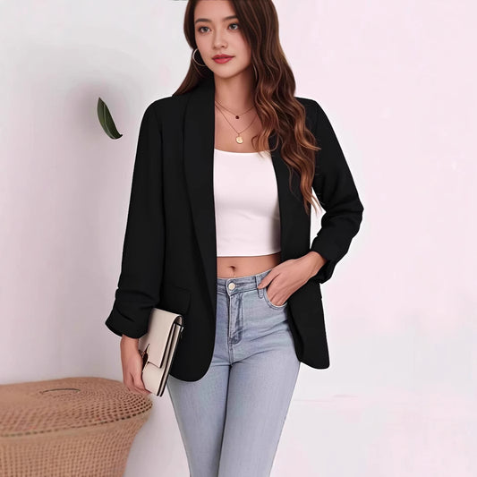 Damen Eleganter Blazer mit lässigem Schnitt und praktischen Taschen Stalluxe