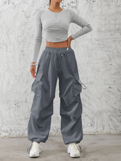 Damen Cargo-Hose im urbanen Utility-Stil mit seitlichen Taschen Stalluxe