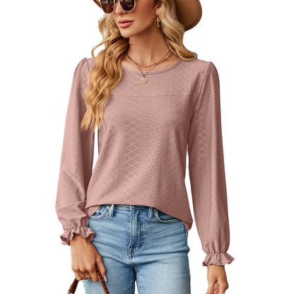 Damen Blusenshirt mit Raffungen und elegantem Strukturdesign Stalluxe
