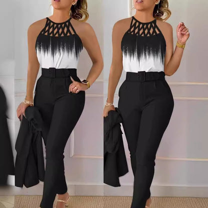 Damen Eleganter Jumpsuit mit raffiniertem Schnürdesign Stalluxe