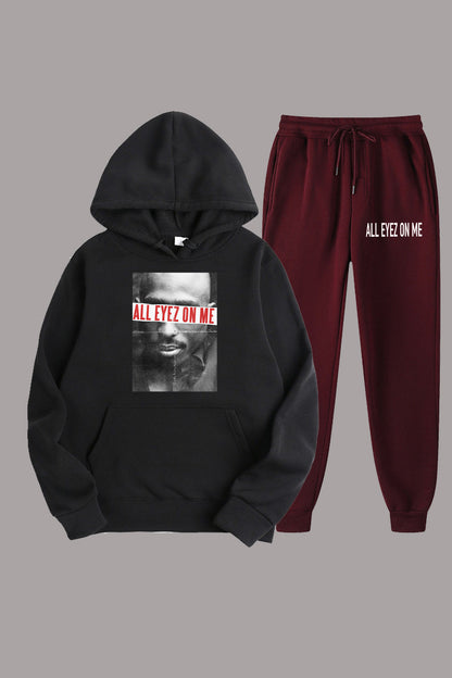 Damen Hoodie und Jogginghose Set mit auffälligem Grafikdruck und modernem Schnitt Stalluxe
