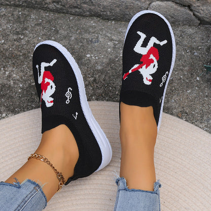 Damen atmungsaktive Slip-On Sneaker mit elastischem Obermaterial Stalluxe