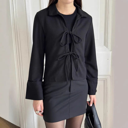 Damen modische Waffelstruktur Bluse Stalluxe