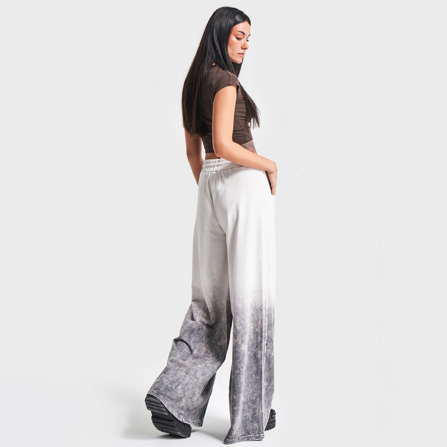 Damen Weitgeschnittene Freizeithose mit einzigartigem Ombre-Effekt Stalluxe