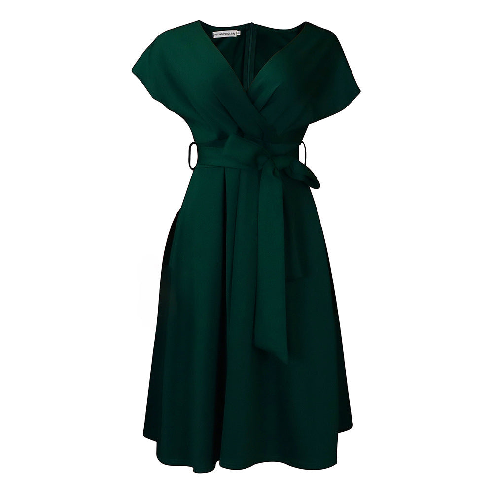 Damen Wickelkleid mit schickem Gürtel und eleganter Linienführung Stalluxe