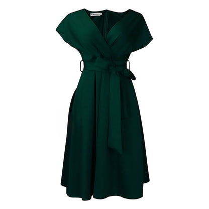 Damen Wickelkleid mit schickem Gürtel und eleganter Linienführung Stalluxe