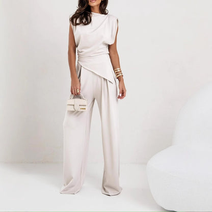 Damen Softe Anzughose mit asymmetrischem Schnitt Stalluxe
