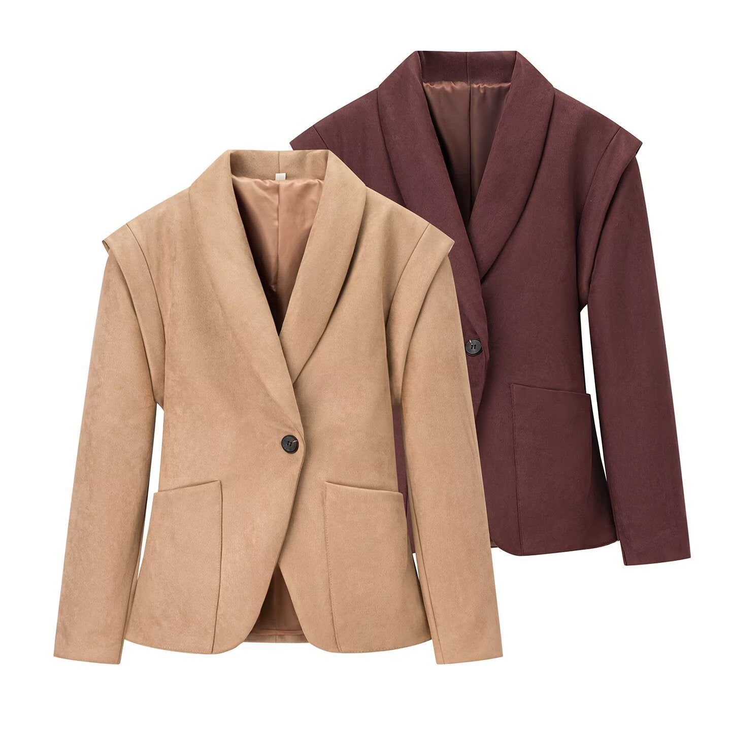 Damen Eleganter Blazer im modernen Schnitt mit großen Taschen Stalluxe