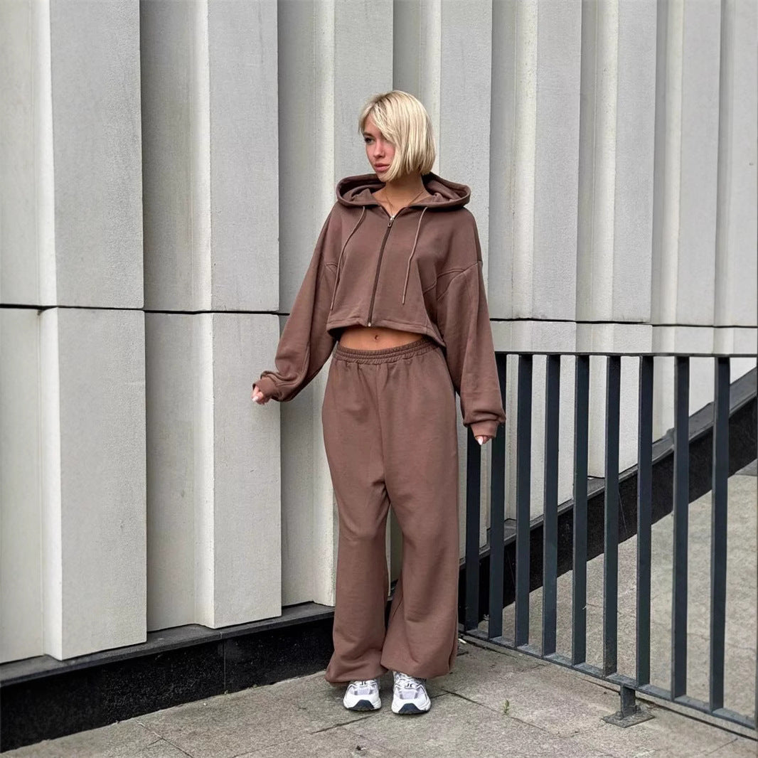 Damen lässiger Oversized Hoodie und weite Jogginghose Set Stalluxe