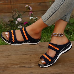 Damen Schlupfsandalen mit modischem Riemendesign Stalluxe