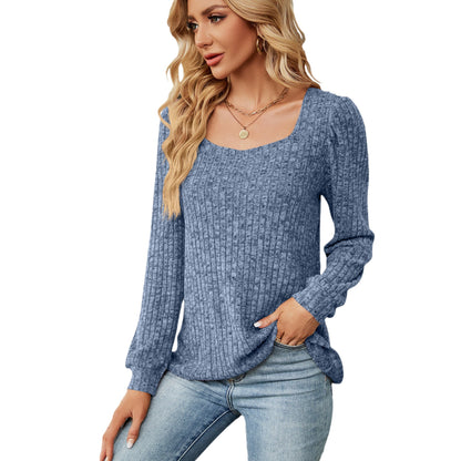 Damen bequemer Pullover mit strukturiertem Feinstrick und weitem Ausschnitt Stalluxe
