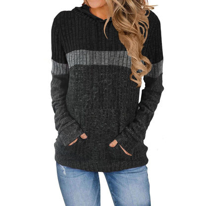 Damen Hoody mit strukturierter Oberfläche und praktischen Taschen Stalluxe
