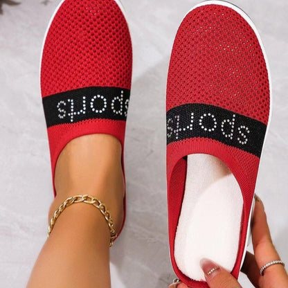 Damen Sportliche Slip-On Clogs mit atmungsaktivem Mesh-Obermaterial und flexiblem Fußbett Stalluxe