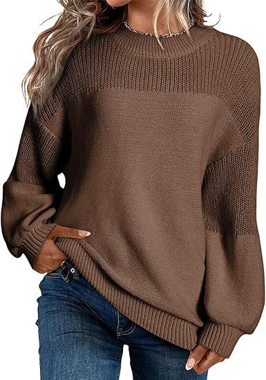 Damen Modischer Strickpullover mit überschnittenen Schultern und lässigem Schnitt Stalluxe