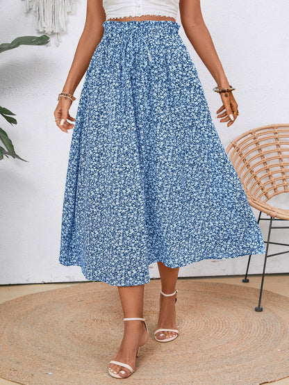 Damen Midi-Rock mit floralen Print Stalluxe