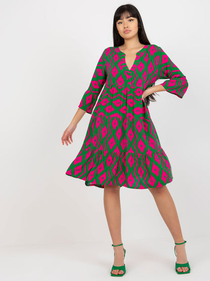 Damen Freizeitliches Tunika-Kleid mit verspieltem Muster Stalluxe