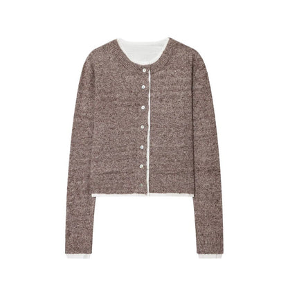 Damen modische Strickjacke mit feinem Knit-Design und eleganten Knopfdetails Stalluxe