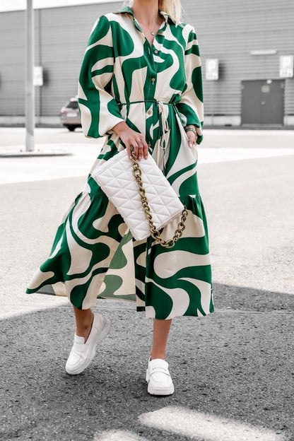 Damen Maxikleid im modischen Schwungdesign Stalluxe