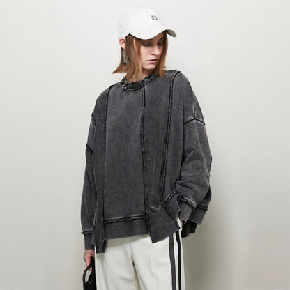 Damen Oversized Sweatshirt mit lässigem Schnitt und trendigen Designelementen Stalluxe