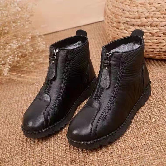 Damen Winterliche Stiefeletten mit Warmfutter und seitlichem Reißverschluss Stalluxe