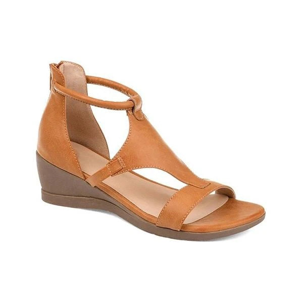 Damen Wedge-Sandalen mit verstellbarem Riemendesign und ergonomischer Fußbettgestaltung Stalluxe