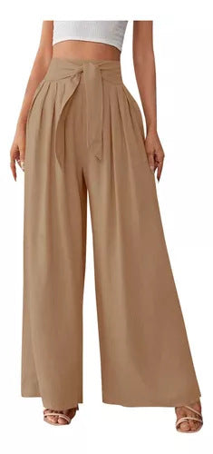 Damen Weite Hose mit hohen Bundfalten Stalluxe