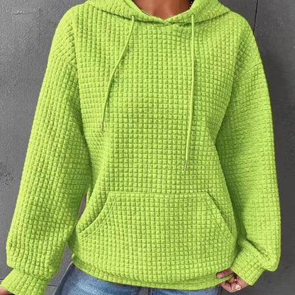 Damen luftiger Hoodie mit strukturiertem Gewebe und Kapuze Stalluxe