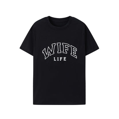Damen T-Shirt mit auffälligem Schriftzug und lässigem Schnitt Stalluxe