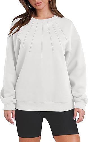 Damen Oversize Sweatshirt mit strukturiertem Design Stalluxe Weiß
