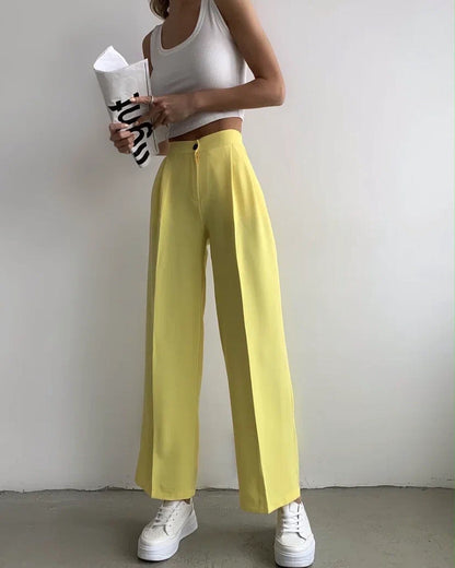 Damen Weite Palazzo-Hose mit elastischem Bund und praktischen Taschen Stalluxe