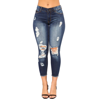 Damen Skinny Jeans mit angesagtem Destroyed-Look Stalluxe