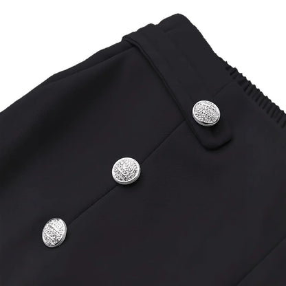 Damen stilvolle Cargo-Hose mit Knopfdetail und praktischen Taschen Stalluxe