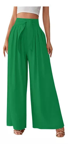 Damen Weite Hose mit hohen Bundfalten Stalluxe