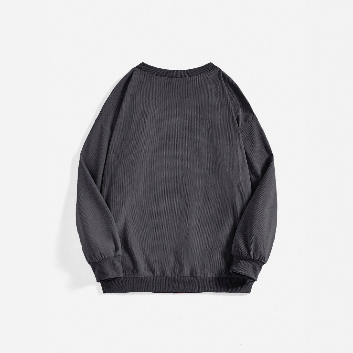 Damen lässiger Oversize Pullover mit Statement-Druck und Rippstruktur Stalluxe