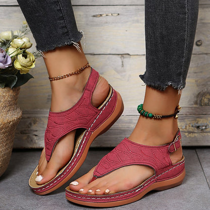 Damen Riemensandalen mit anatomischem Fußbett und stylishen Akzenten Stalluxe