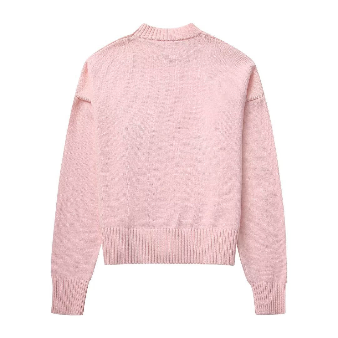 Damen Strickpullover mit lässigem Schnitt und Rundhalsausschnitt Stalluxe