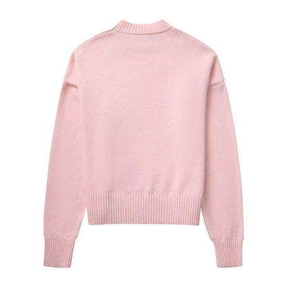 Damen Strickpullover mit lässigem Schnitt und Rundhalsausschnitt Stalluxe