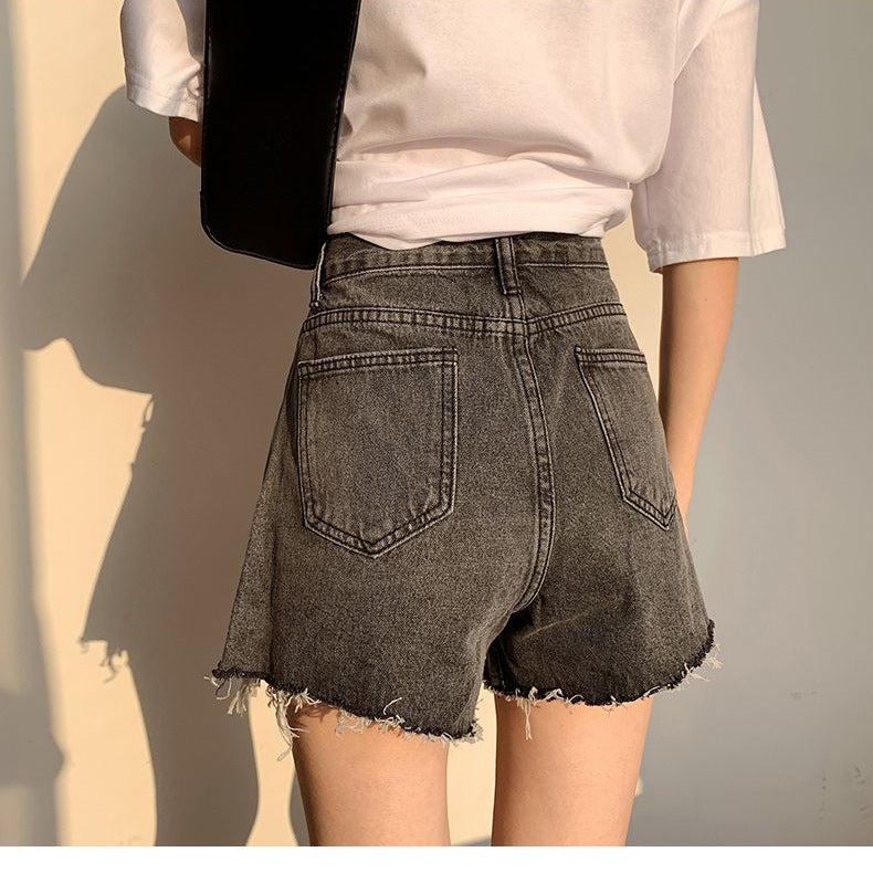 Damen Jeans-Shorts im trendigen Destroyed-Look Stalluxe