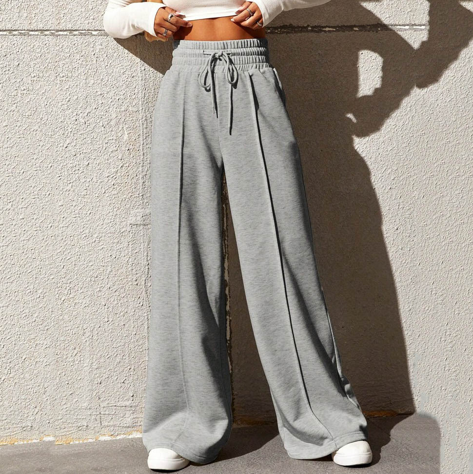 Damen Weit geschnittene Freizeithose mit elastischem Bund und praktischen Taschen Stalluxe