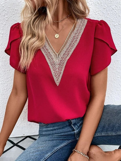 Damen Bluse mit Spitze Stalluxe