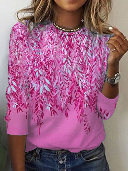 Damen Langarmshirt mit lebhaftem Blumenmuster Stalluxe