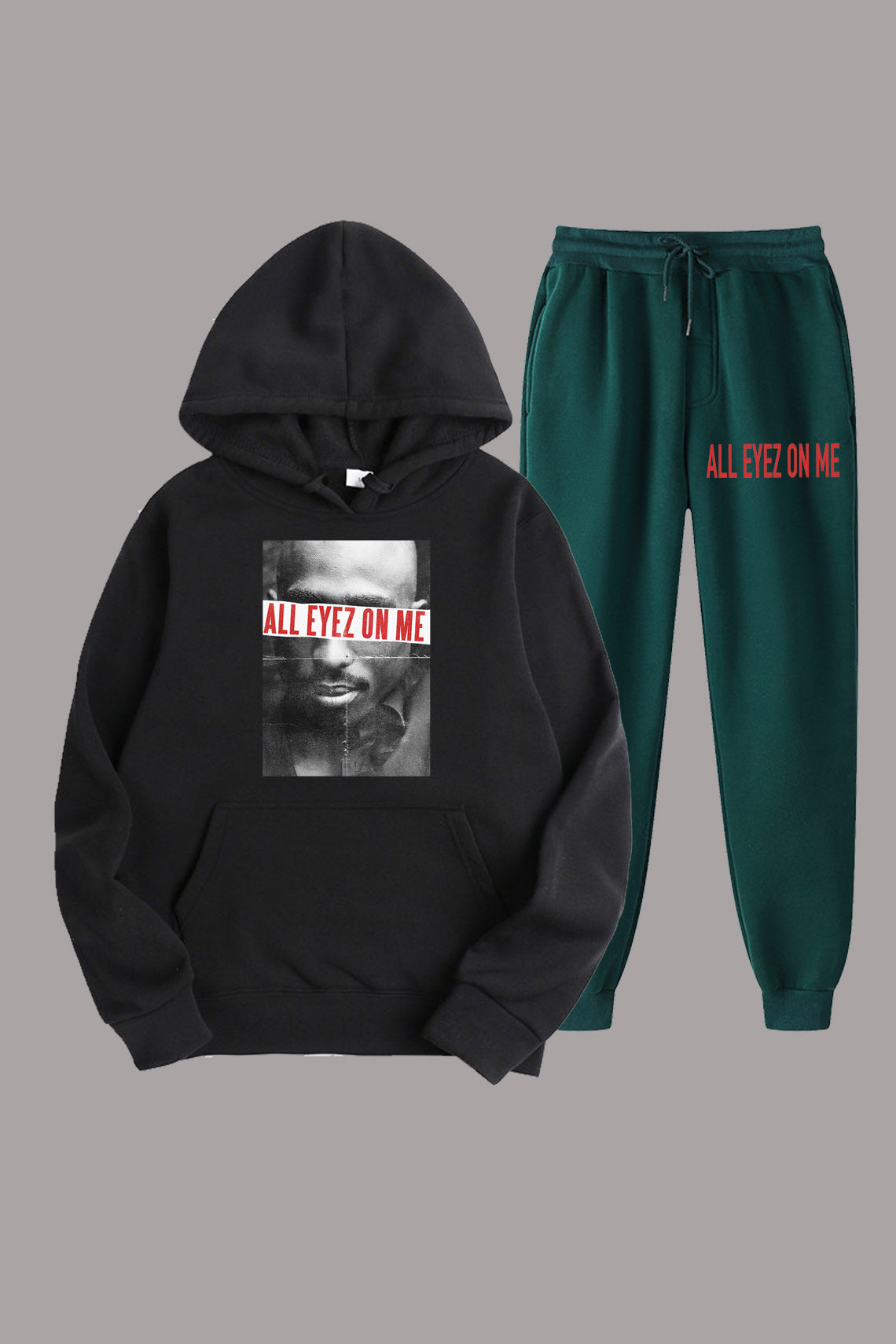 Damen Hoodie und Jogginghose Set mit auffälligem Grafikdruck und modernem Schnitt Stalluxe
