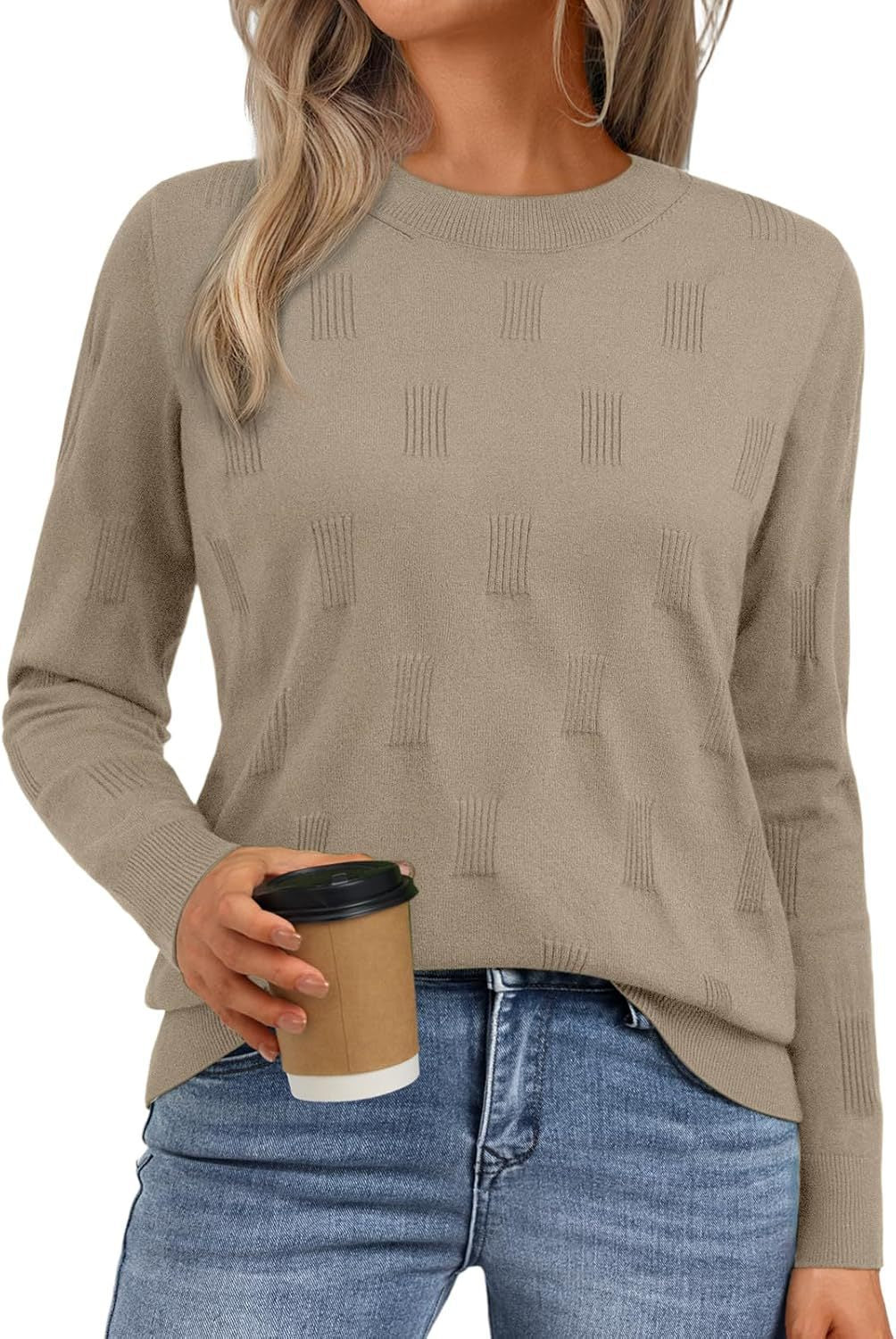 Damen Strickpullover mit strukturiertem Muster Stalluxe