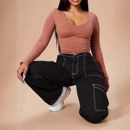 Damen Cargo-Hose mit praktischen Taschen und angesagtem Schnitt Stalluxe