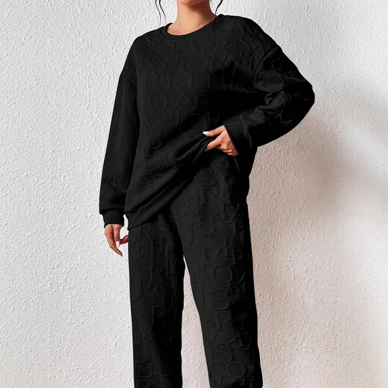 Damen Set aus hochwertigem Sweatshirt und Jogginghose Stalluxe