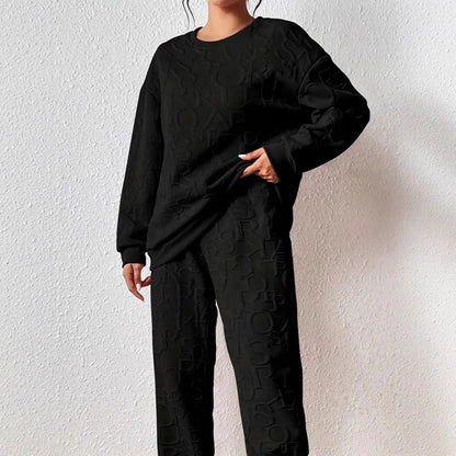 Damen Set aus hochwertigem Sweatshirt und Jogginghose Stalluxe