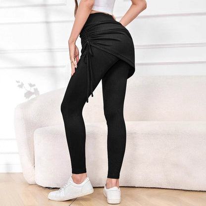 Damen Kanga-Leggings mit Drapierung Stalluxe