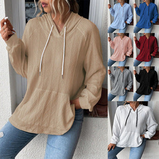 Damen Relaxed Fit Kapuzenpullover mit strukturiertem Design Stalluxe
